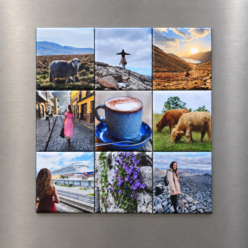 50mm x 50mm Photo Magnet 9-Pack