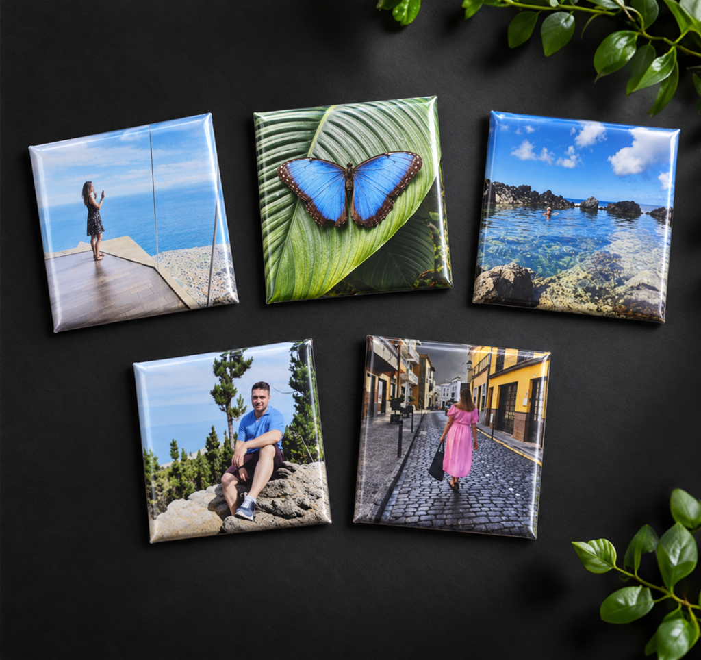 50mm x 50mm Photo Magnet 5-Pack