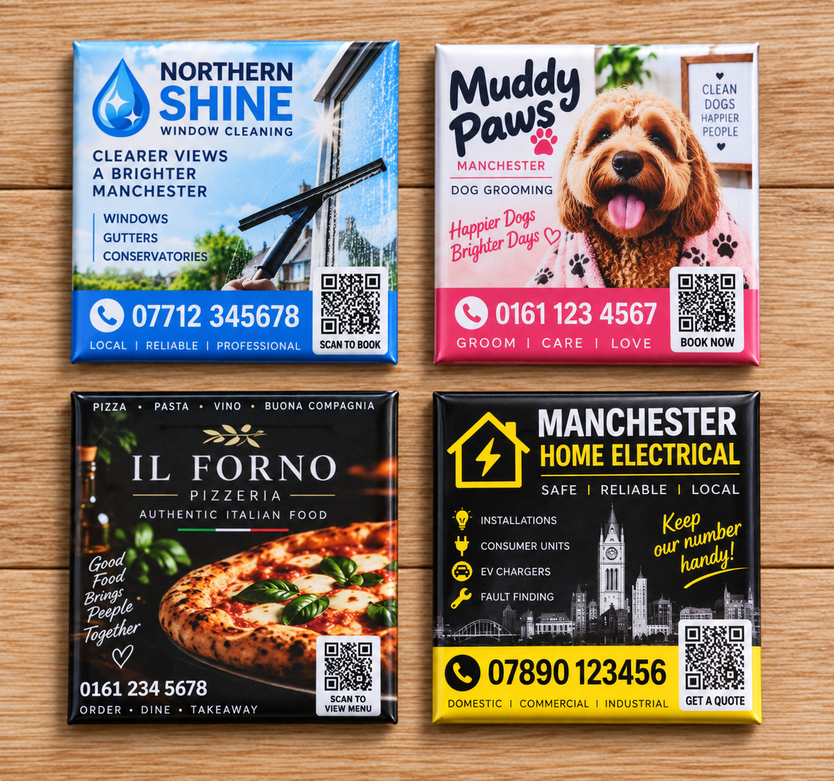 Business Fridge Magnets – 50mm Square