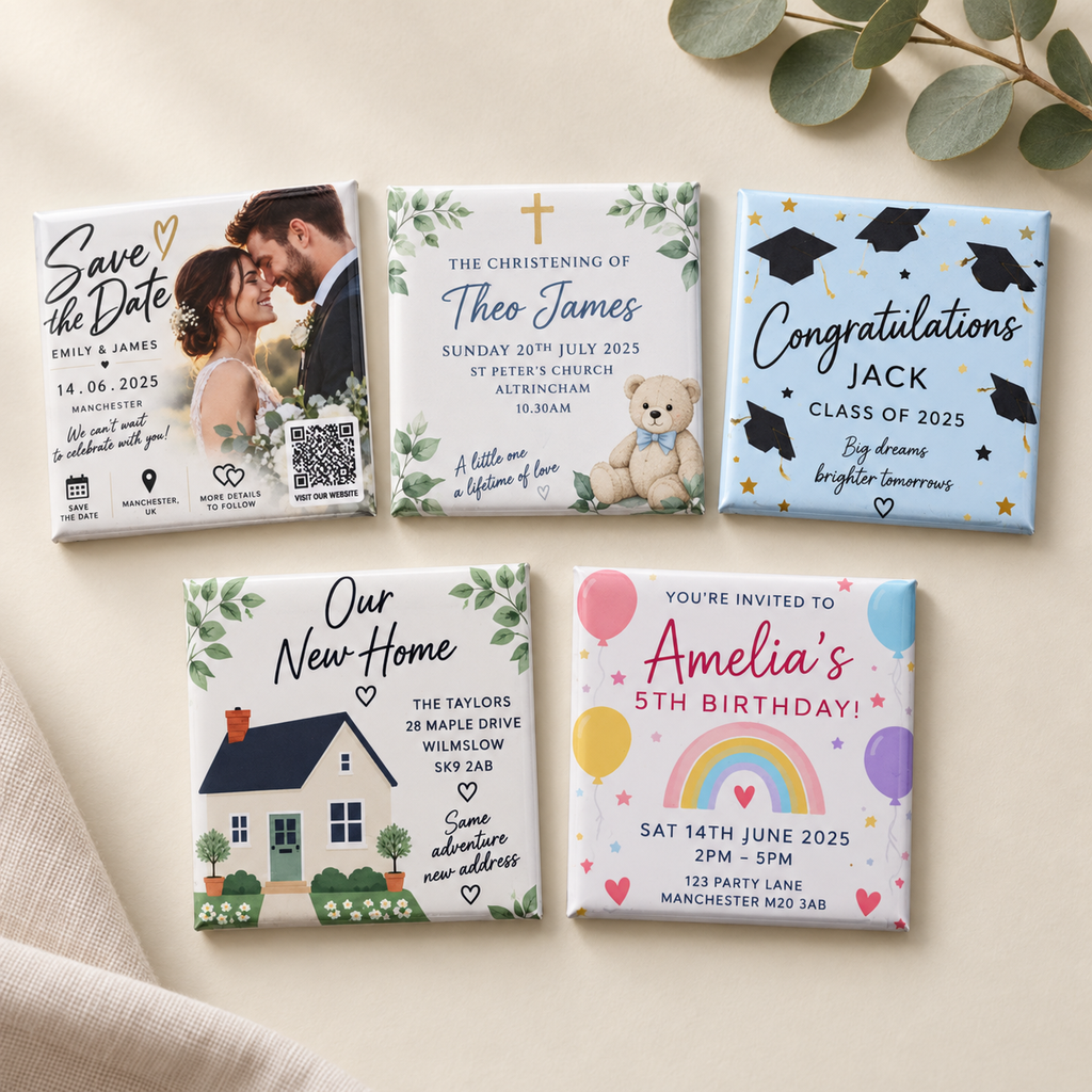 Save the Date & Special Occasion Magnets – 50mm